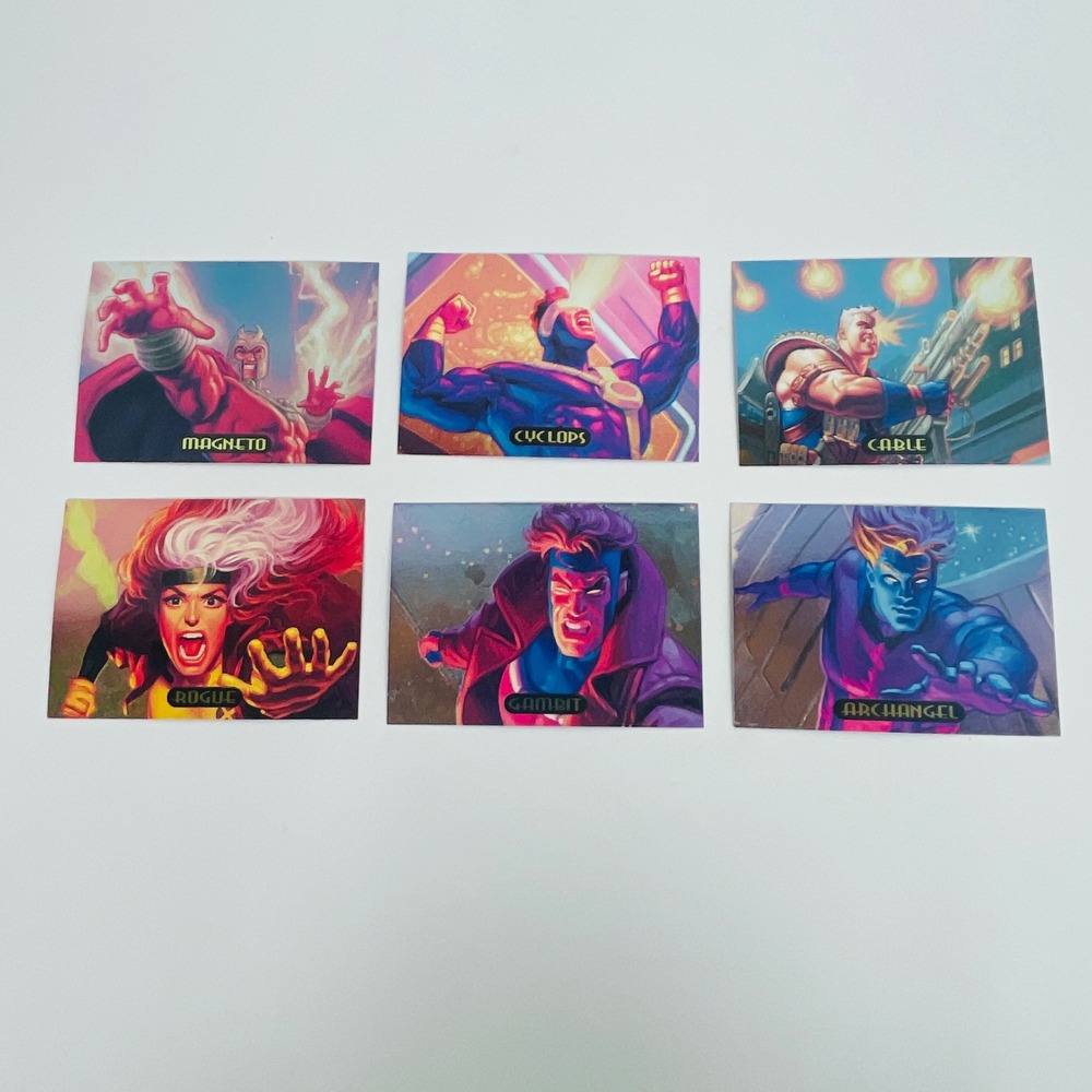 Fleer Trading Card Set 1994 Marvel Masterpieces Power Blast Foil X-Men Excellent
